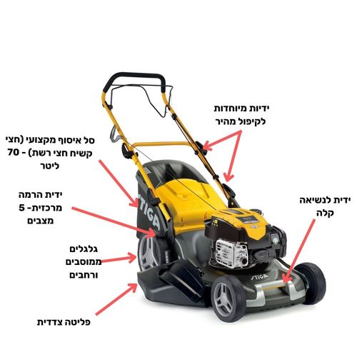 מכסחת דשא נסיעה עצמית בנזין COMBI 55 SQH