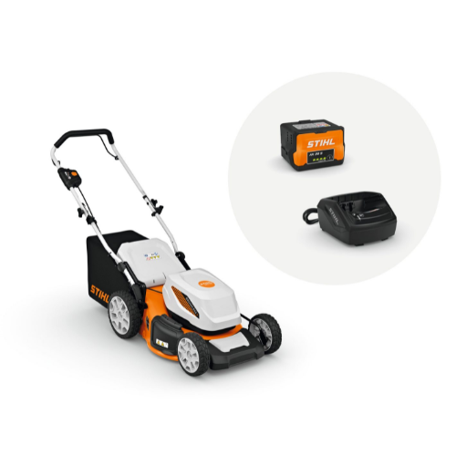 מכסחת דשא נטענת STIHL RMA 348 סט