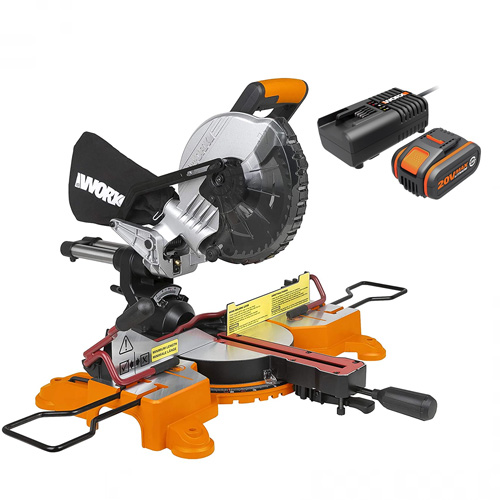 משור גרונג פנדל סט עם סוללה 4Ah ומטען WORX WX845.9
