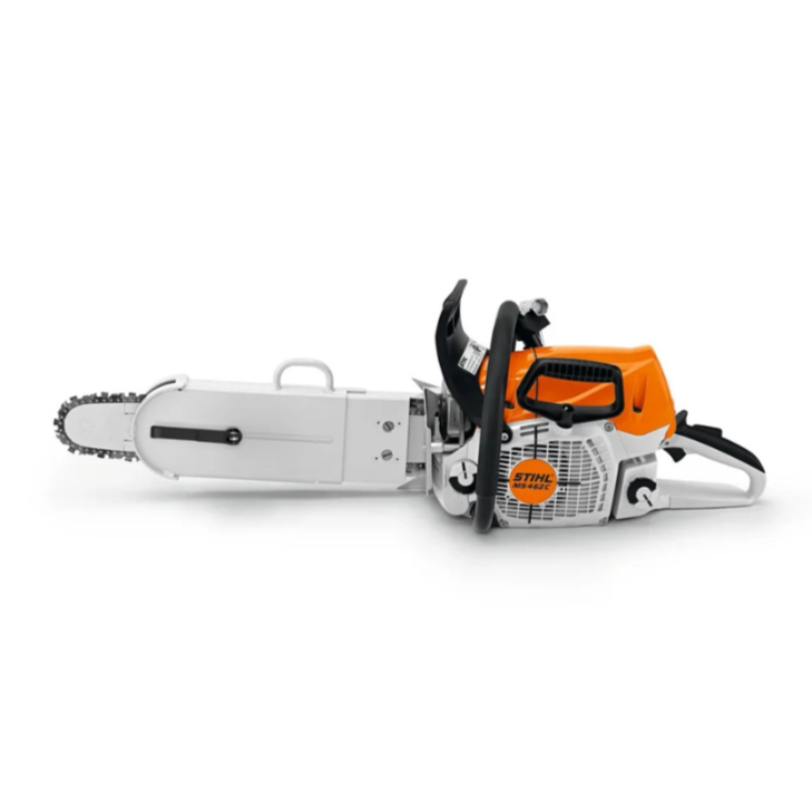 מסור שרשרת מוטורי לחילוץ STIHL MS462Rמסור שרשרת משלים למסור דיסק, לניסור ופתיחת קירות בטון, אבן, ובלוקים. אחיזה כמו במסור שרשרת, עם כוח זהה למסור דיסק: מתיחת שרשרת צידית, מערכת שיכוך זעזועים STIHL חיבור מים, שסתום מפחת לחץ, ElastoStart STIHL , כבל התנעה עמיד במים, מסנן HD2, פקק דלק נשלף ניתן למלא כשהמכשיר עומד, מנוע 2MIX.