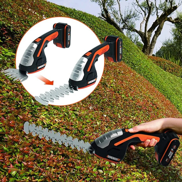 מיני קוצץ דשא / שיחים סט WORX WG801E.9 20V