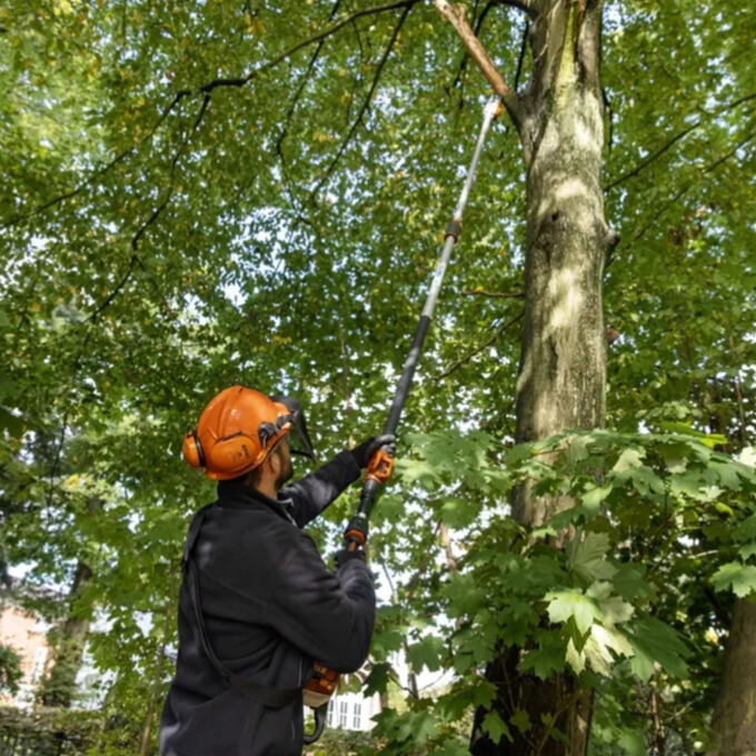מסור גובה טלסקופי נטען STIHL HTA135 סט