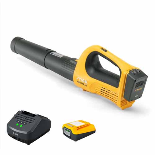 מפוח עלים נטען STIGA BL 100e סט סוללה 4Ah ומטען