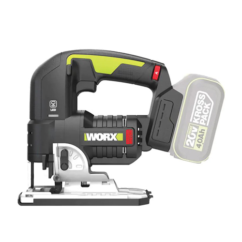 מסור אנכי ג'קסו 20V נטען בראשלס WORX WU550.9 גוף