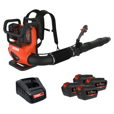 מפוח גב נטען ECHO DPB5800 סט 4 סוללות+2 מטענים