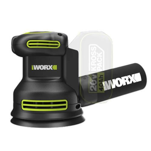 מלטשת אקצנטרית "5 נטענת בראשלס WORX WU657.9 גוף