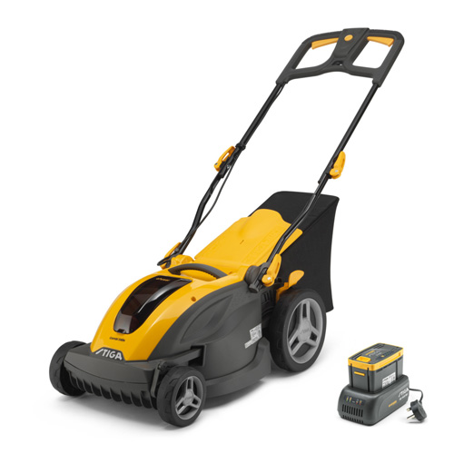 מכסחת דשא נטענת דחיפה קומבי STIGA 340e סט כולל סוללה 4Ah ומטען
