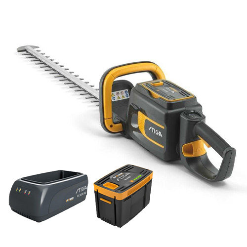 מגזמת נטענת STIGA HT 700e סט כולל סוללה 4Ah ומטען