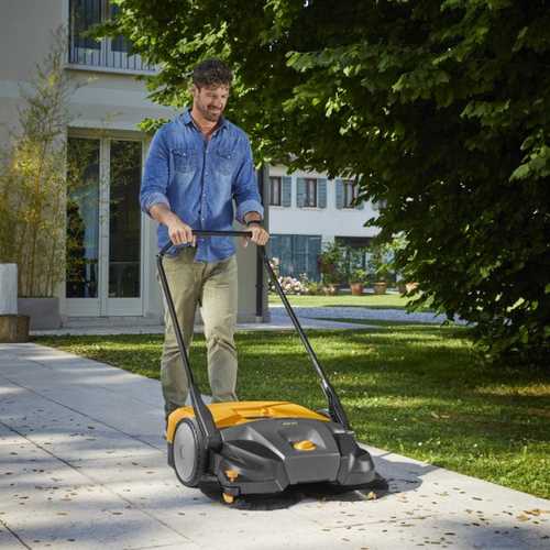 מטאטא מכני אוסף STIGA SWP 577 לשבילים מדרכות ואספל