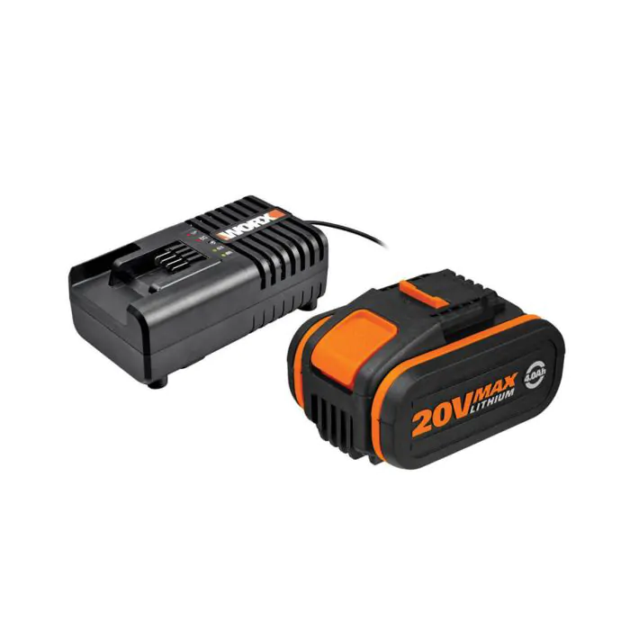 ערכת סוללה 20V 4Ah ומטען מהיר WORX