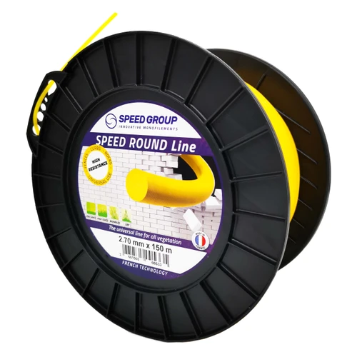 חוט כיסוח צהוב 2.7 ממ גליל 150 מטר SPEED FRANC