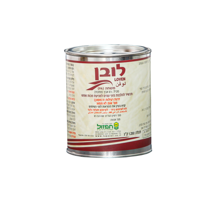 לובן - תכשיר להלבנה גזעי עצים למניעת מכות שמש