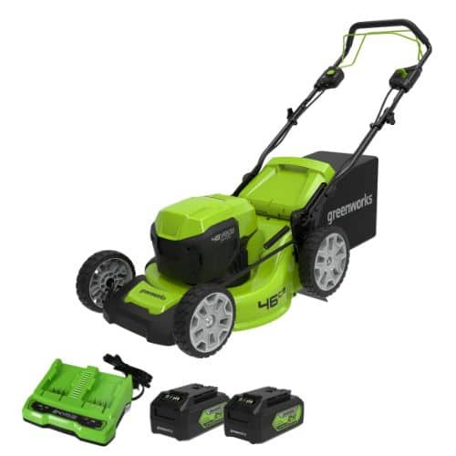 מכסחת נטענת מ GREENWORKS 48V רוחב 46 ס"מ סט