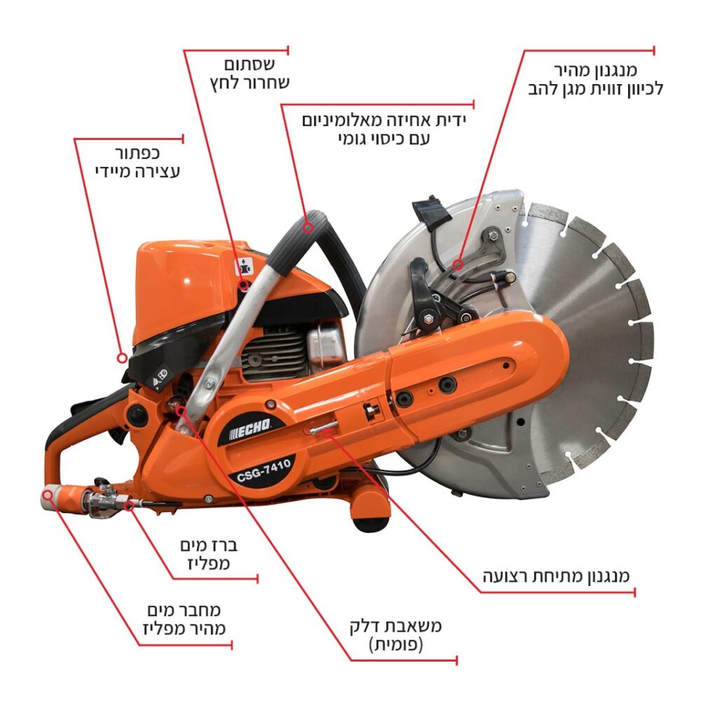 מסור לחיתוך בטון ולעבודות חילוץ ECHO CSG-7410